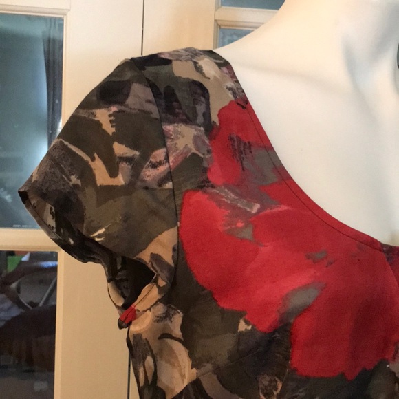 Rayon and silk dress - Picture 2 of 4